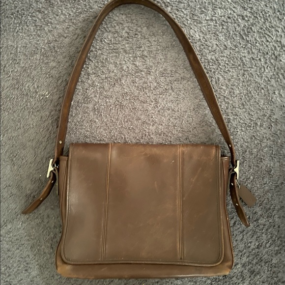 Vintage Coach Brown Leather Briefcase / Messenger Bag circa 1990’s - Picture 3 of 8